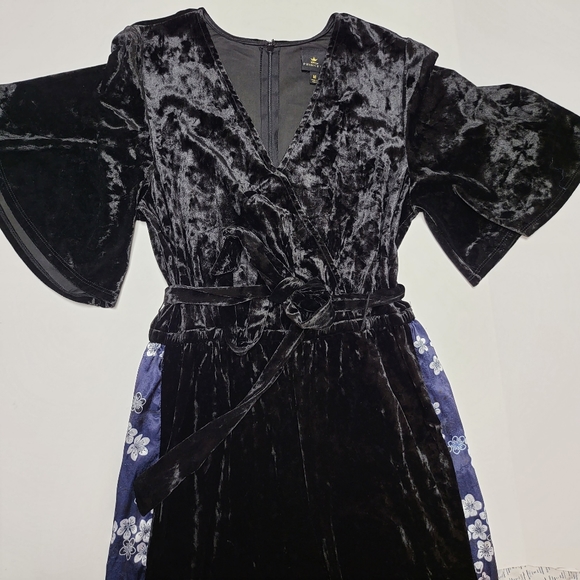 DISNEY PRINCESS VELVETY ONE PIECE PANT SUIT WITH BELL SLEEVES - Picture 2 of 16